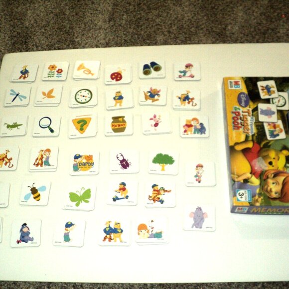 Memory Game My Friends Tigger & Pooh Preschool Milton Bradley 2007 Made in USA - Picture 3 of 5